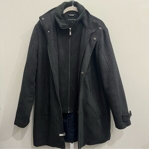 Calvin Klein Men's Gray Coat